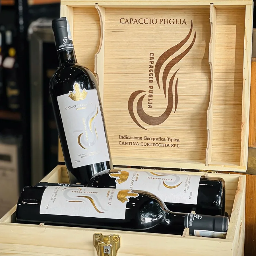 Rượu Vang Ý Capaccio Puglia Primitivo 17%