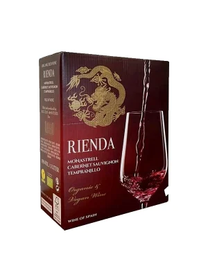 Vang bịch Tây Ban Nha Rienda Blend Organic & Vegan Wine 3L 15%